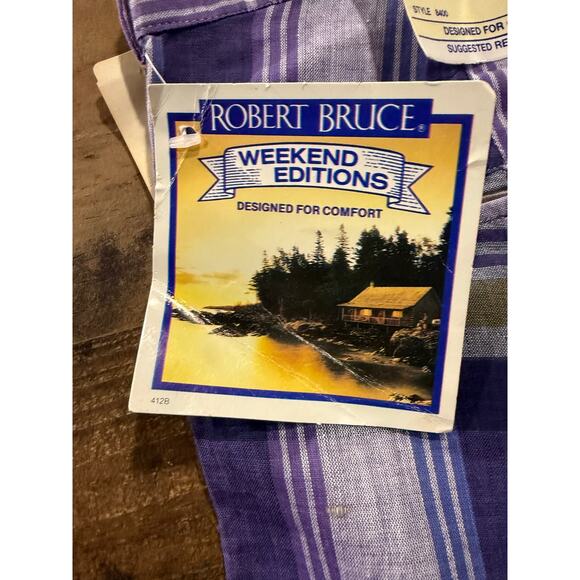 Vintage'70s Robert Bruce weekend edition Plaid shorts - Size 38 - Picture 5 of 9